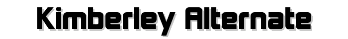 Kimberley Alternate font